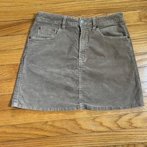 Brandy Melville tan/brown corduroy skirt